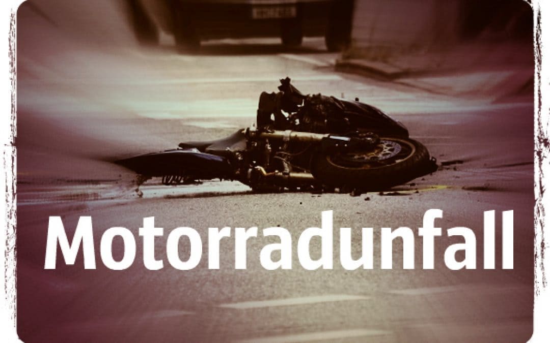 Motorradunfall, bewußtloser Kradfahrer, Erste-Hilfe